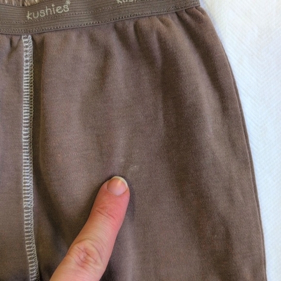 kushies organic cotton comfy taupe joggers pants 3 months baby unisex - Picture 2 of 5